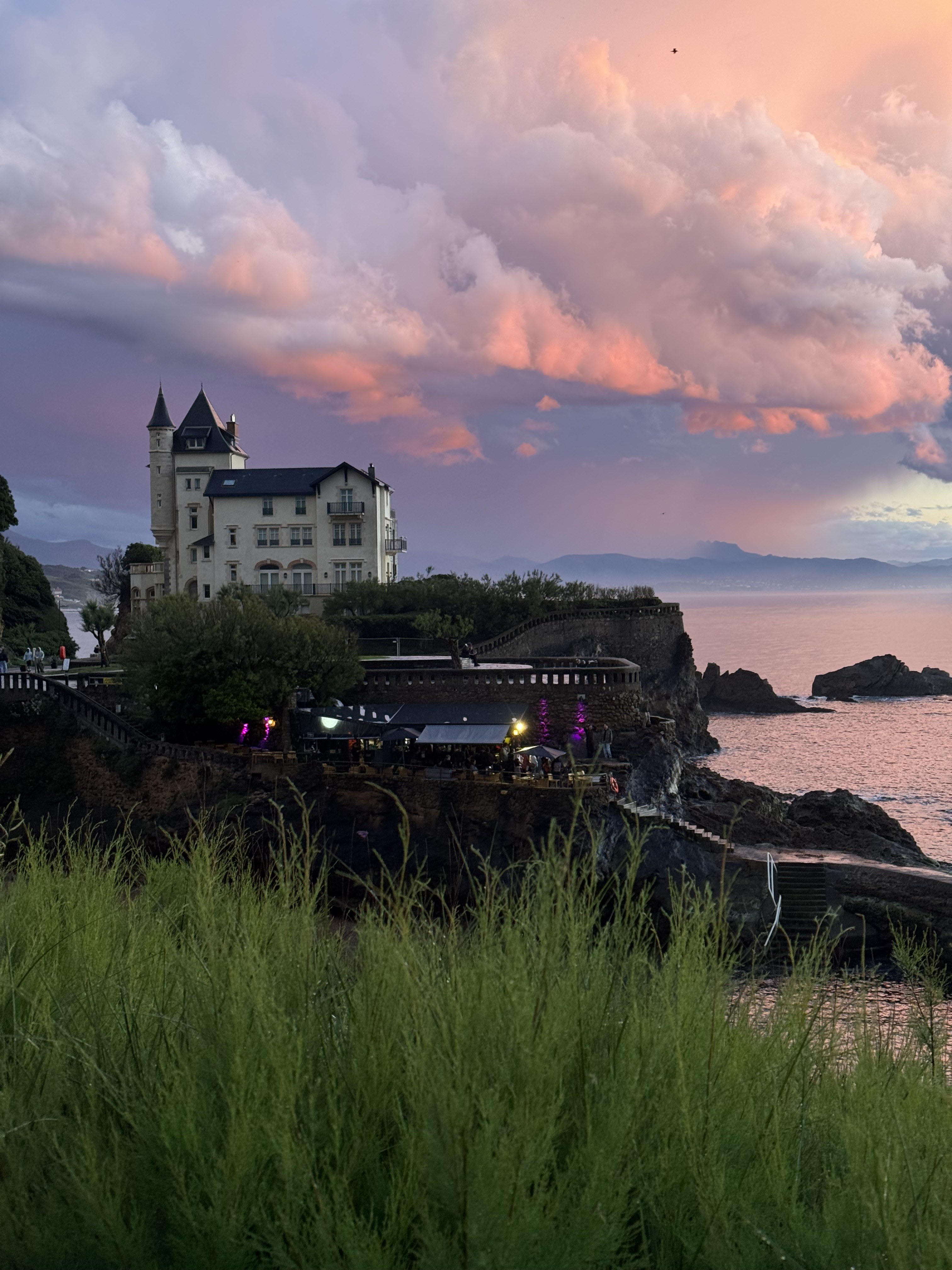 Villa Belza above the Atlantic at sunset, Biarritz — private travel advisory for the Basque coast, France